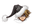 Sora's Limit Form sprite as it appears in Christmas Town.