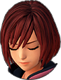 Kairi's sprite in the Keyblade Graveyard as an ally when knocked out.