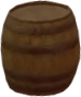 A breakable wooden barrel as it appears in Twilight Town.