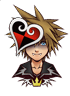Sora's Limit Form sprite as it appears in Halloween Town.