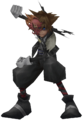 Sora as he appears in Valor Form in Halloween Town.