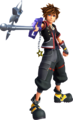 Sora, as he appears in Kingdom Hearts III.
