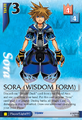 Sora's Wisdom Form card from the official Trading Card Game.