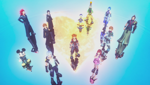 The guardians of light gather, as seen in the opening to Kingdom Hearts III.