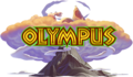 The logo of Olympus.