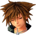 Sora's sprite while in Blitz Form when suffering low health.