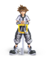 Sora in his Ultimate Form attire from Kingdom Hearts III, as seen in Super Smash Bros. Ultimate.