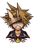 Sora's Final Form sprite while damaged as it appears in Halloween Town.