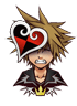 Sora's Limit Form sprite while damaged as it appears in Halloween Town.