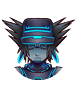 Sora's Wisdom Form sprite during low health as it appears in Space Paranoids.