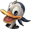 Donald Duck's HP sprite as it appears in The Caribbean in Kingdom Hearts III.