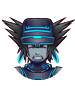 Sora's Wisdom Form sprite while damaged as it appears in Space Paranoids.