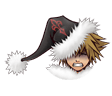 Sora's Valor Form sprite while damaged as it appears in Christmas Town.
