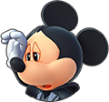 King Mickey Mouse's HP sprite when he has low health.