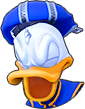 Donald Duck's HP sprite when he takes damage.