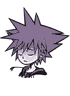 Sora's Limit Form sprite during low health as it appears in Timeless River.