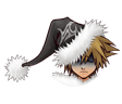 Sora's Final Form sprite during low health as it appears in Christmas Town.