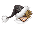 Sora's Limit Form sprite while damaged as it appears in Christmas Town.