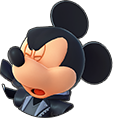 King Mickey Mouse's HP sprite when he takes damage.