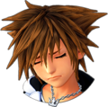 Sora's sprite while in Double Form when suffering low health.