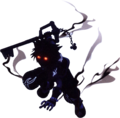 Sora as he appears in his Rage form in Kingdom Hearts III.