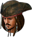 Jack Sparrow's HP sprite when he's knocked out as it appears in Kingdom Hearts III.