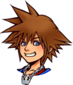 Sora's sprite during his Dive to the Heart.
