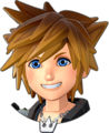 Sora's sprite in Toy Box while in Ultimate Form.