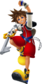 A render of Sora, as he appears in Kingdom Hearts Melody of Memory.