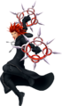 A render of Axel, as he appears in Kingdom Hearts Melody of Memory.