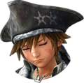 Sora's sprite in The Caribbean while in Light Form when suffering low health.