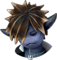 Sora's sprite in Monstropolis while in Double Form when suffering low health.