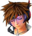 Sora's sprite in San Fransokyo while in Second Form when suffering low health.