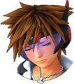 Sora's sprite in San Fransokyo while in Element Form when suffering low health.