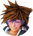 Sora's sprite in San Fransokyo while in Element Form when taking damage.
