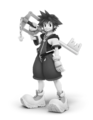 Sora in his attire from Timeless River in Kingdom Hearts II, as seen in Super Smash Bros. Ultimate.