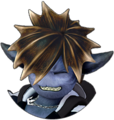 Sora's sprite in Monstropolis while in Double Form when taking damage.