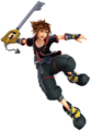 A third render of Sora, as he appears in Kingdom Hearts III.