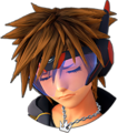 Sora's sprite in San Fransokyo while in Guardian Form when suffering low health.