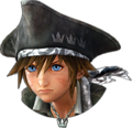 Sora's sprite in The Caribbean while in Ultimate Form when in battle.