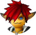 Sora's sprite in Monstropolis while in Second Form.