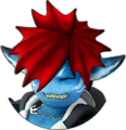 Sora's sprite in Monstropolis while in Element Form when taking damage.