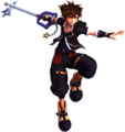 Sora as he appears in his Second form in Kingdom Hearts III.