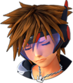 Sora's sprite in San Fransokyo while in Ultimate Form when suffering low health.