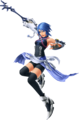 A render of Aqua, as she appears in Kingdom Hearts Melody of Memory.