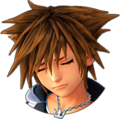 Sora's sprite while in Ultimate Form when suffering low health.