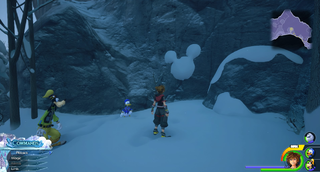 The North Mountain / Frozen Wall: Head to the Frost Serpent area. Scale the Southwestern wall, run horizontally to the right and jump over the rock wall.