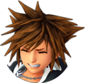 Sora's sprite while in Second Form when taking damage.