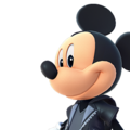 King Mickey Mouse's menu sprite as it appears in Kingdom Hearts III.
