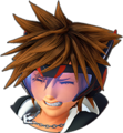 Sora's sprite in San Fransokyo while in Second Form when taking damage.